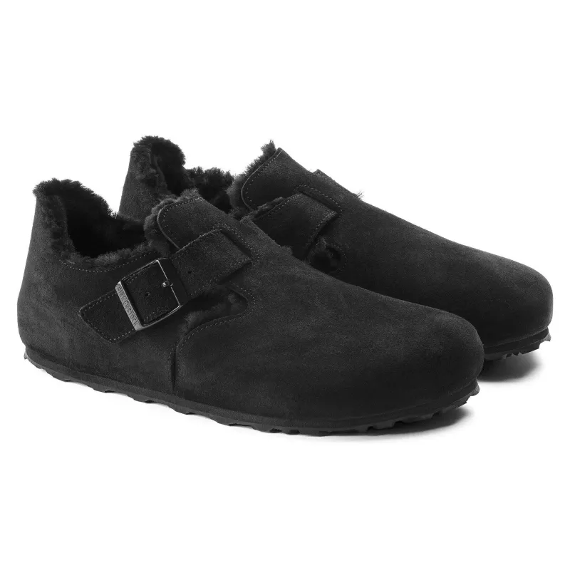 [1014961] Unisex Birkenstock London Shearling Suede Leather (narrow Width) made by Birkenstock