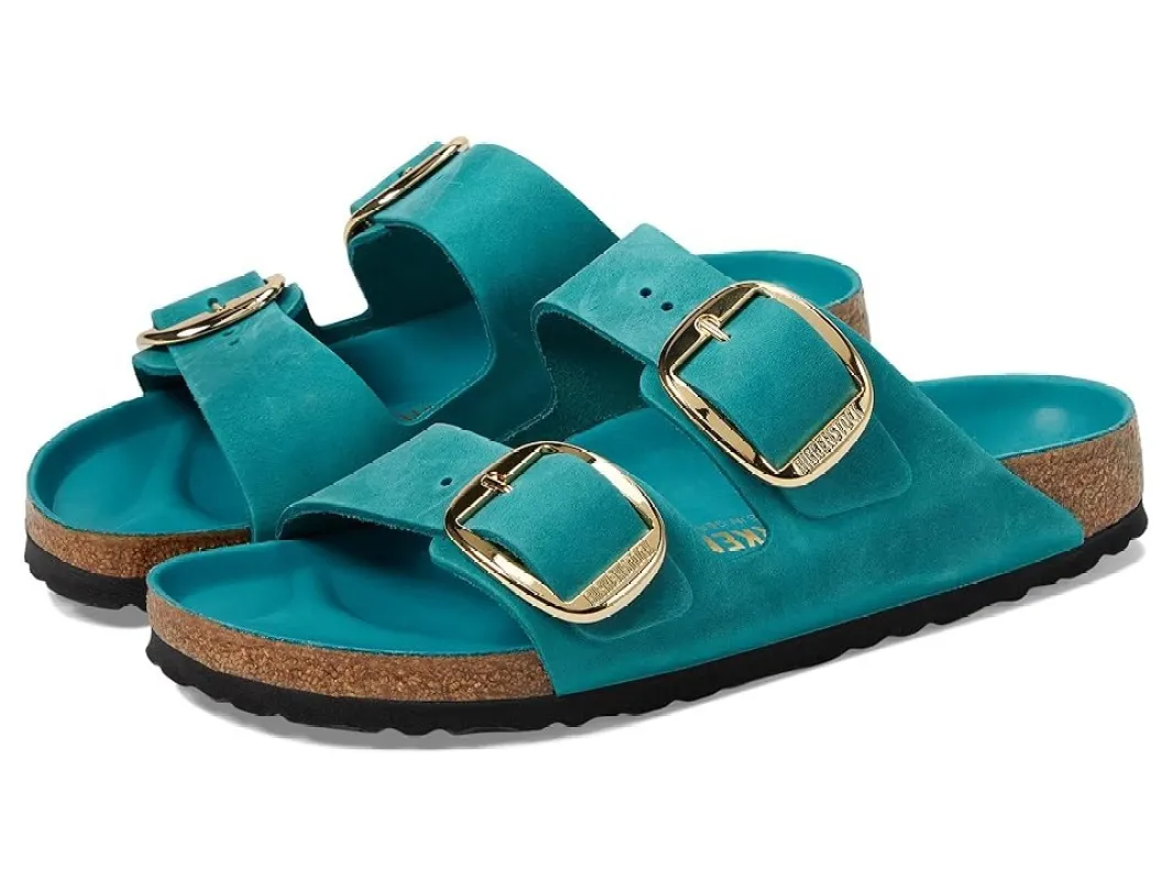 Birkenstock Gizeh Flower Embellishment Natural Leather Sandals Regular made by Birkenstock