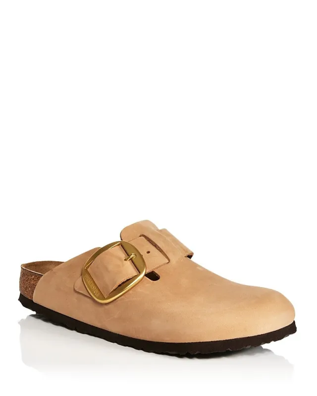 Birkenstock Boston Big Buckle Shearling Natural Leather made by Birkenstock