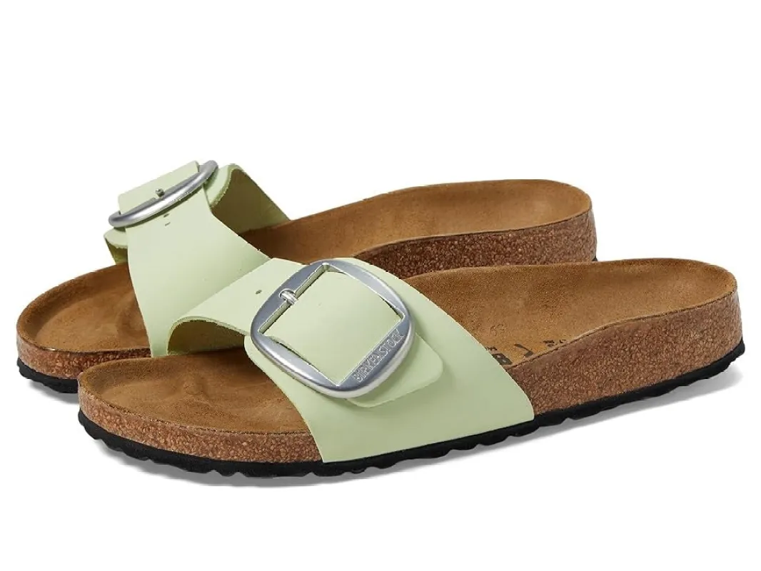 Birkenstock Madrid Big Buckle Nubuck Leather Sandals Narrow made by Birkenstock