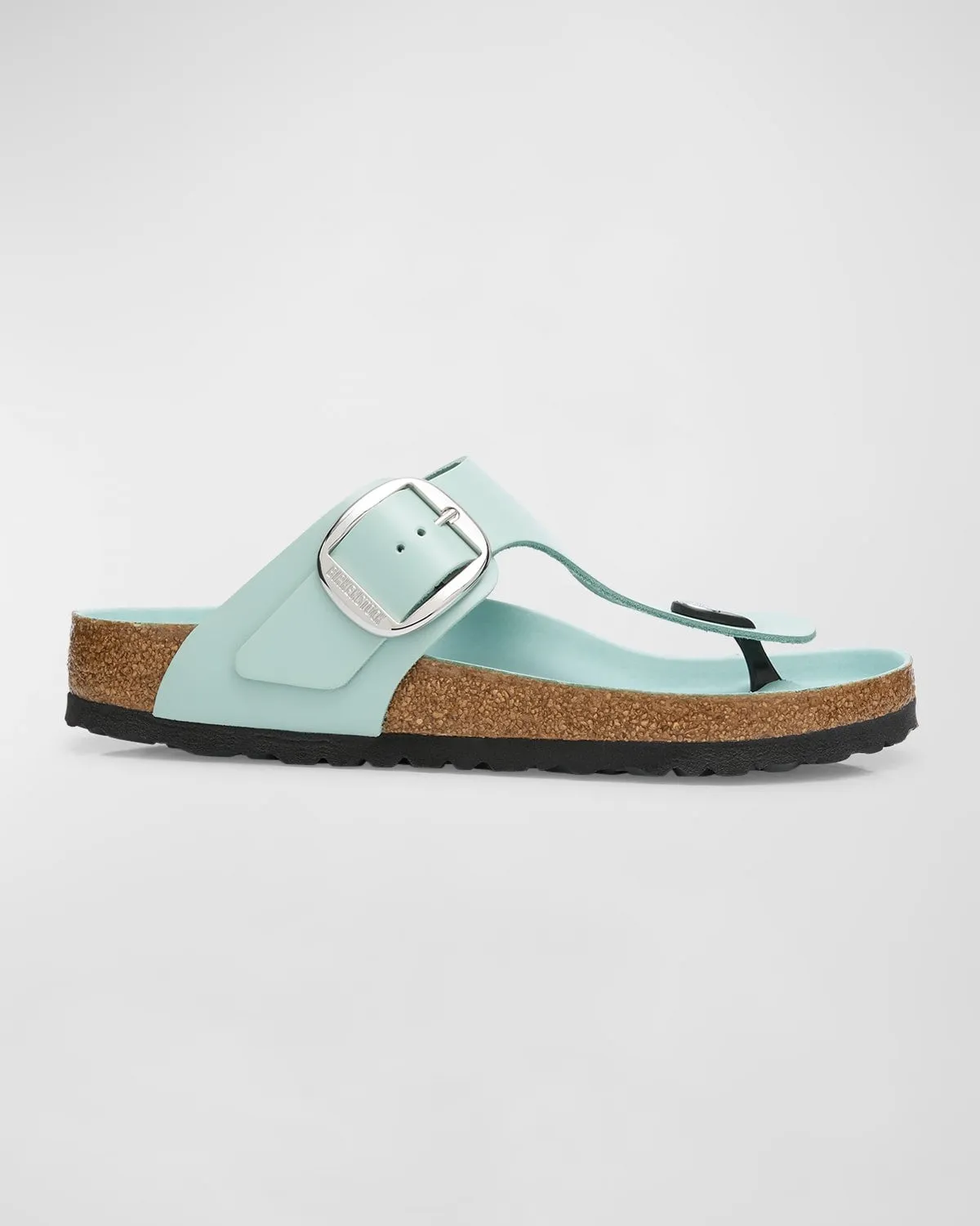 Birkenstock Madrid Big Buckle Natural Leather Patent High-Shine Sandals Narrow sold by Zulily product image thumbnail 2