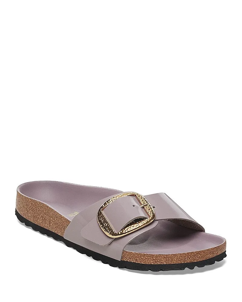 Birkenstock Madrid Big Buckle Natural Leather Patent High-Shine Sandals Narrow sold by Zulily product image thumbnail 5