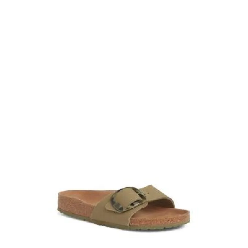 Birkenstock Madrid Big Buckle Rivet Logo Textile Sandals Narrow made by Birkenstock