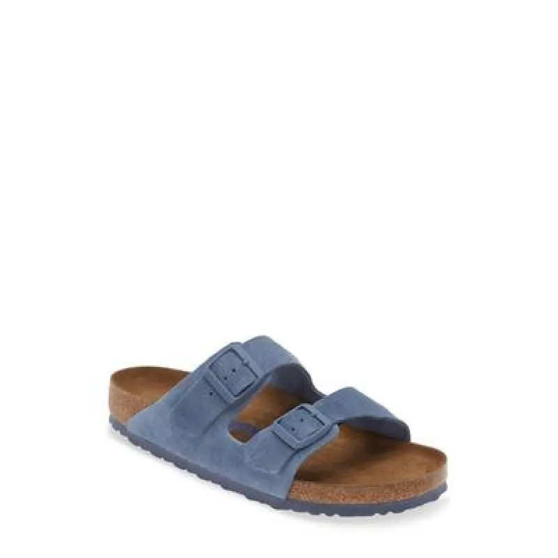 Birkenstock Arizona Suede Leather Soft Footbed Sandals Regular made by Birkenstock