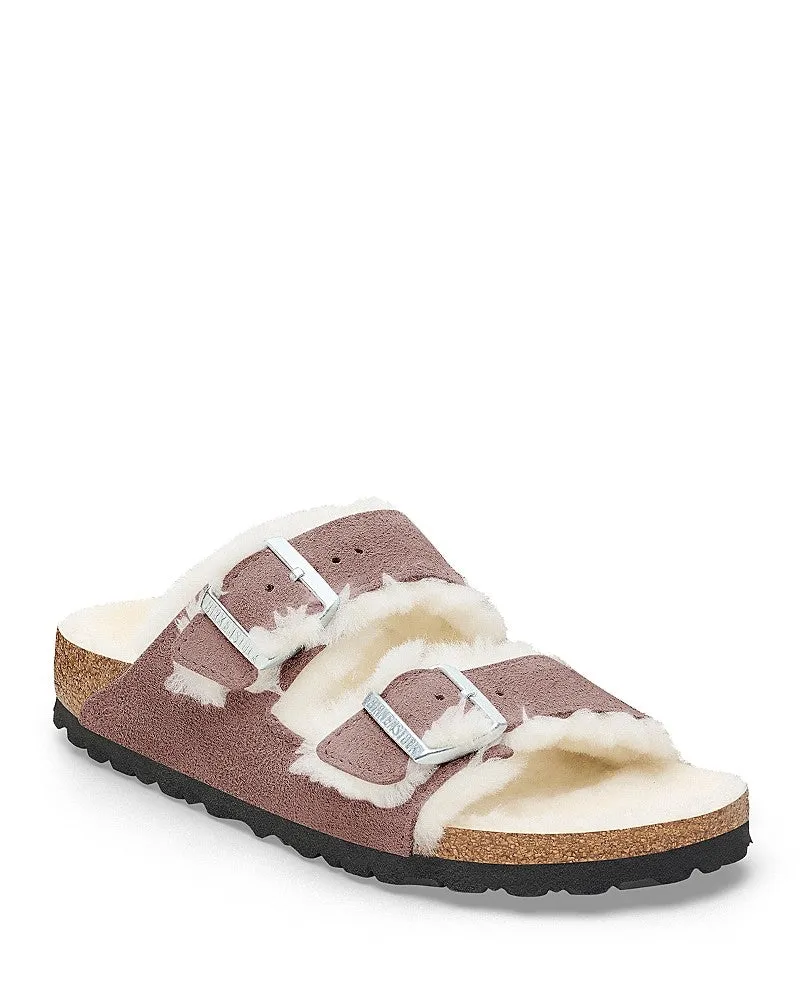 Birkenstock Arizona Shearling Suede Leather Sandal Narrow sold by Zulily product image thumbnail 2