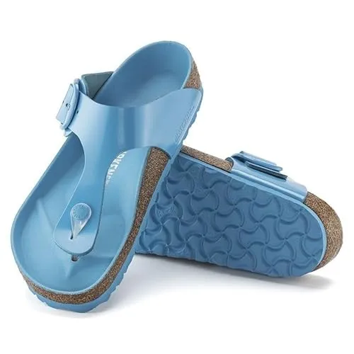 Birkenstock Gizeh Big Buckle Natural Leather Patent High Shine sold by Zulily