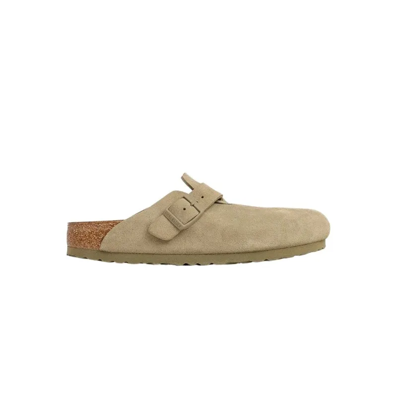 Birkenstock Boston Faded Khaki, Suede Leather made by Birkenstock