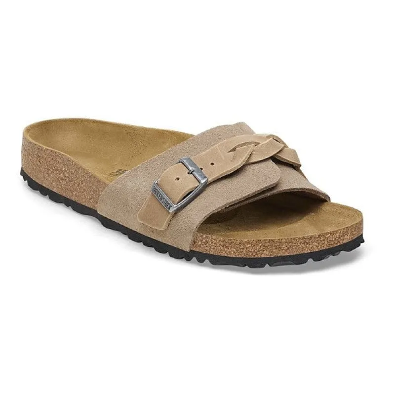 Birkenstock Oita Braided Suede Leather Sandals made by Birkenstock