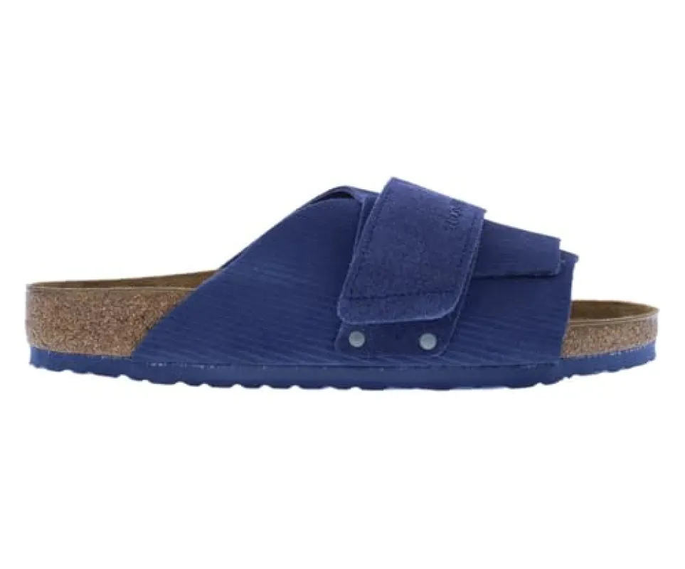 Birkenstock Kyoto Suede Leather Emb Courduroy Sandals Regular made by Birkenstock