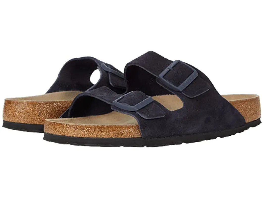 Birkenstock Arizona Soft Footbed Nubuck Leather Sandals made by Birkenstock