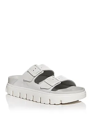 Birkenstock Arizona Pap Flex Platform Natural Leather Exquisite Sandals Narrow sold by Zulily