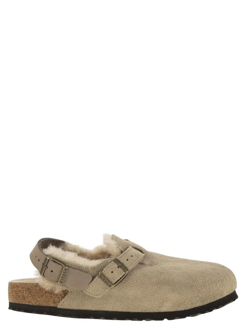 Birkenstock Tokio Inside Shearling Suede Leather Clogs Narrow sold by Zulily product image thumbnail 2