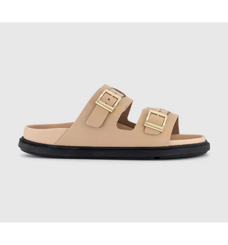 Birkenstock Madrid Big Buckle Natural Leather High Shine Sandals made by Birkenstock