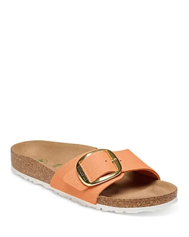 Birkenstock Madrid Big Buckle Rivet Logo Textile  Vegan Canvas Sandals Narrow made by Birkenstock