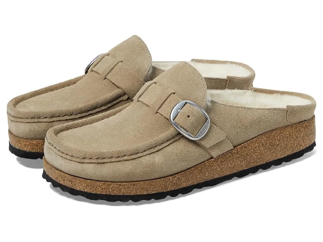 Birkenstock Arizona Big Buckle Teddy Rivet Logo Fur Animals Sandals made by Birkenstock