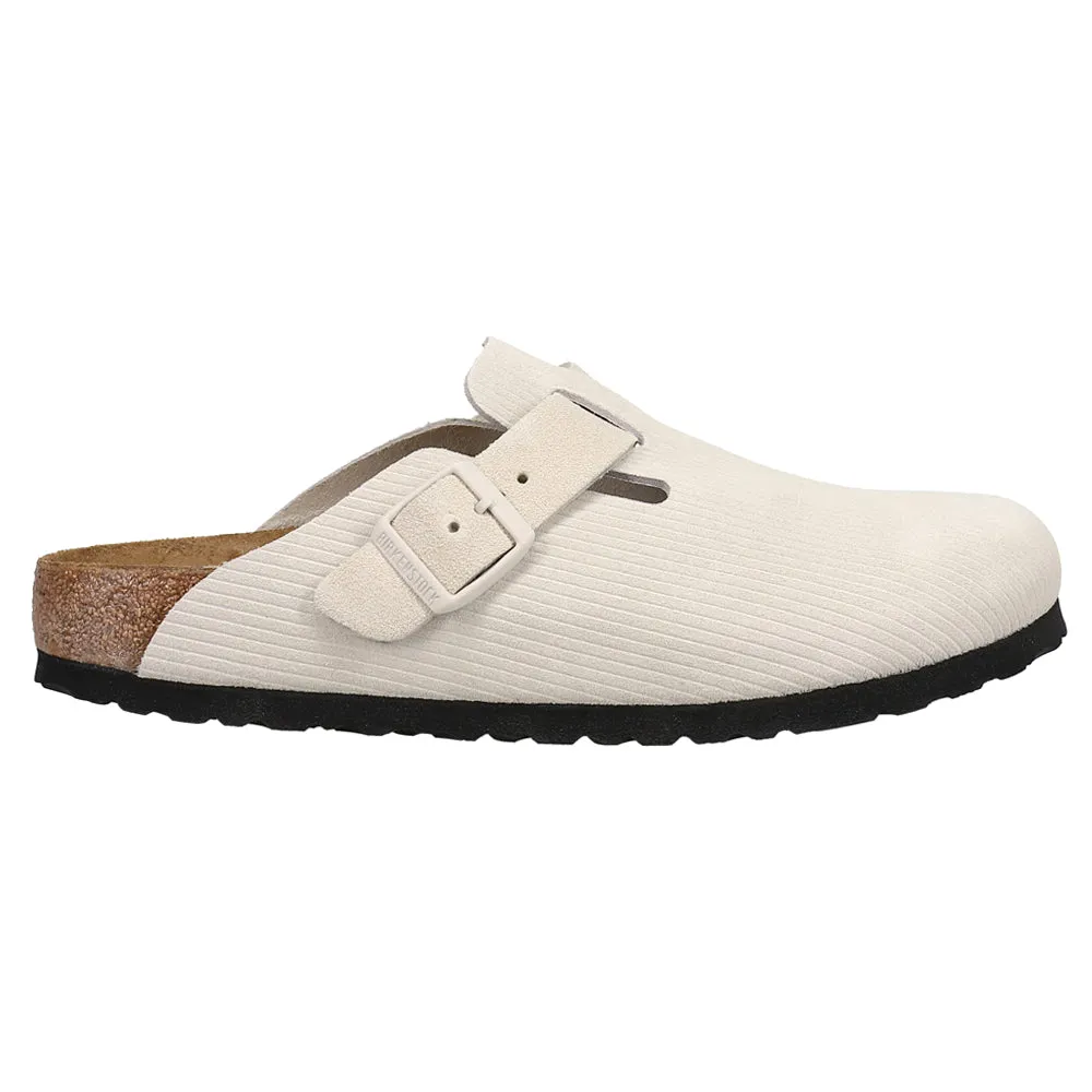 Birkenstock Boston Suede Embossed Clogs Corduroy sold by Zulily