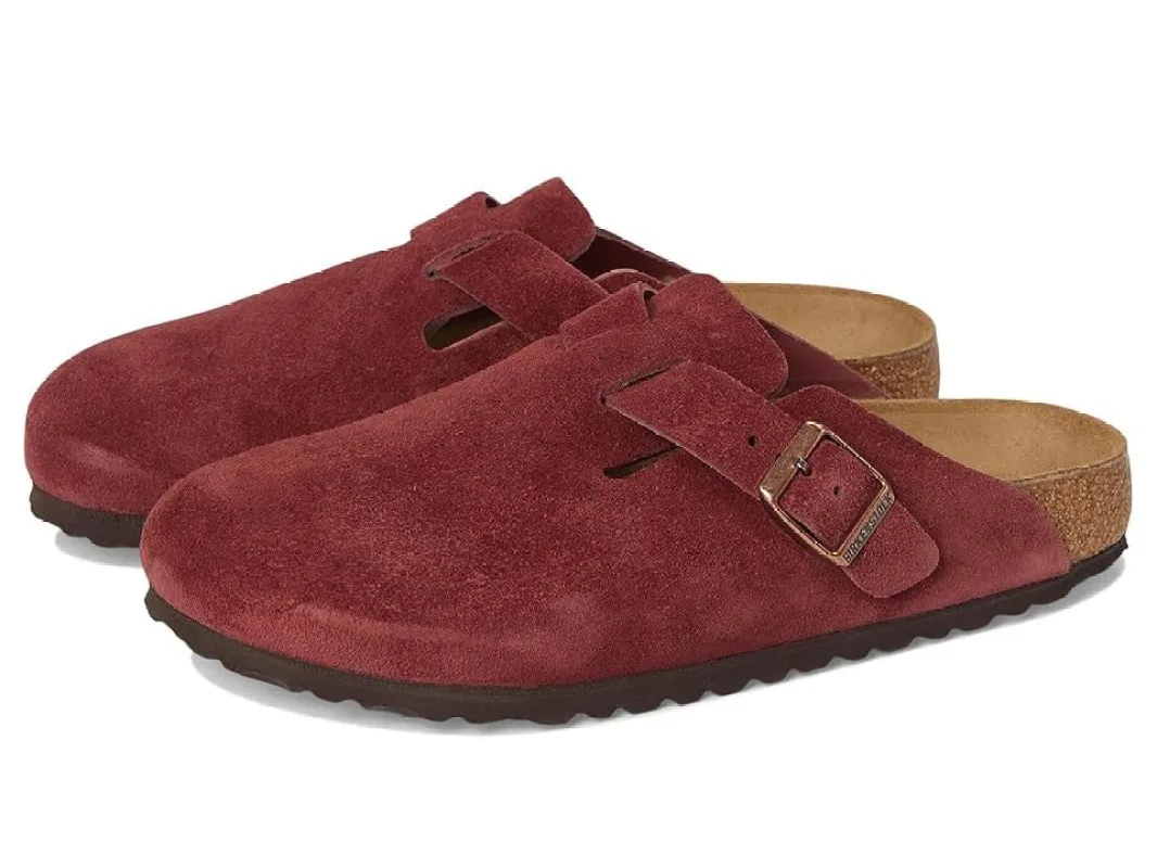 Birkenstock Boston Shearling Suede Leather Clogs made by Birkenstock