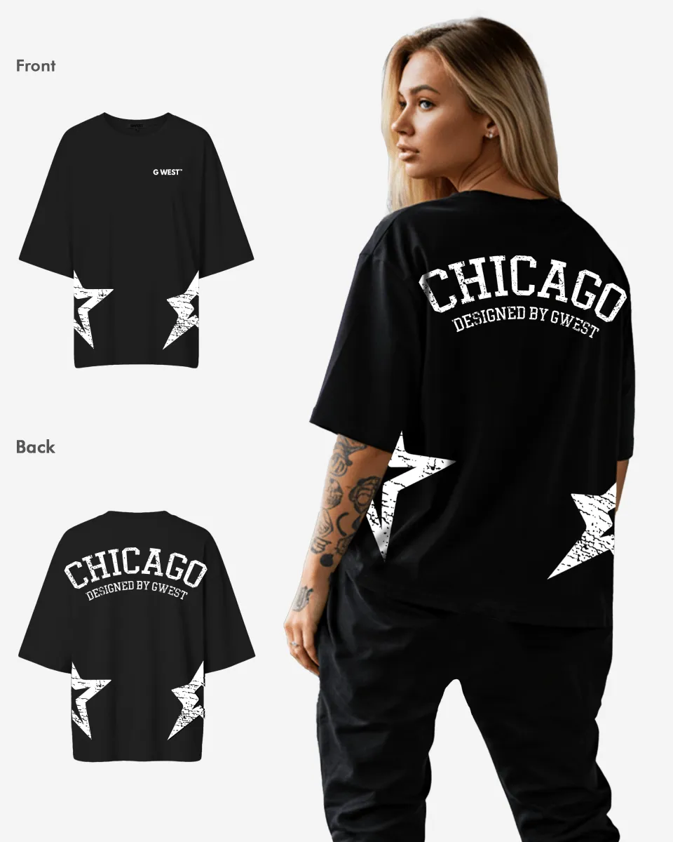 G West Womens Oversized Chicago Arch Logo Tee sold by Zulily product image thumbnail 3