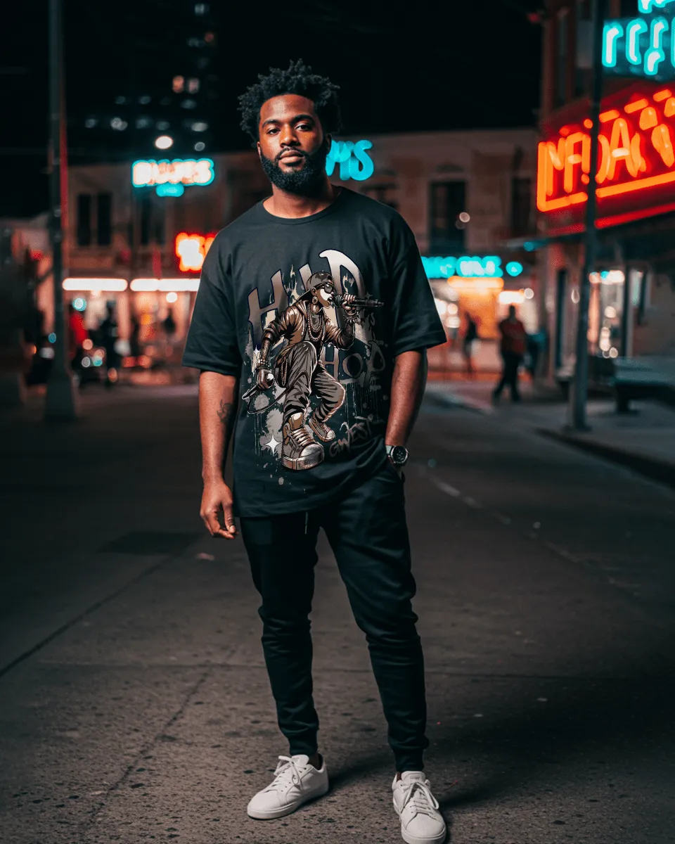 G West Hip Hop Music Oversized T-Shirt Mens sold by Zulily product image thumbnail 2