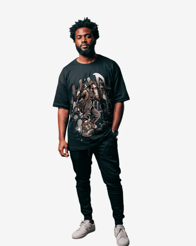 G West Hip Hop Music Oversized T-Shirt Mens made by G West