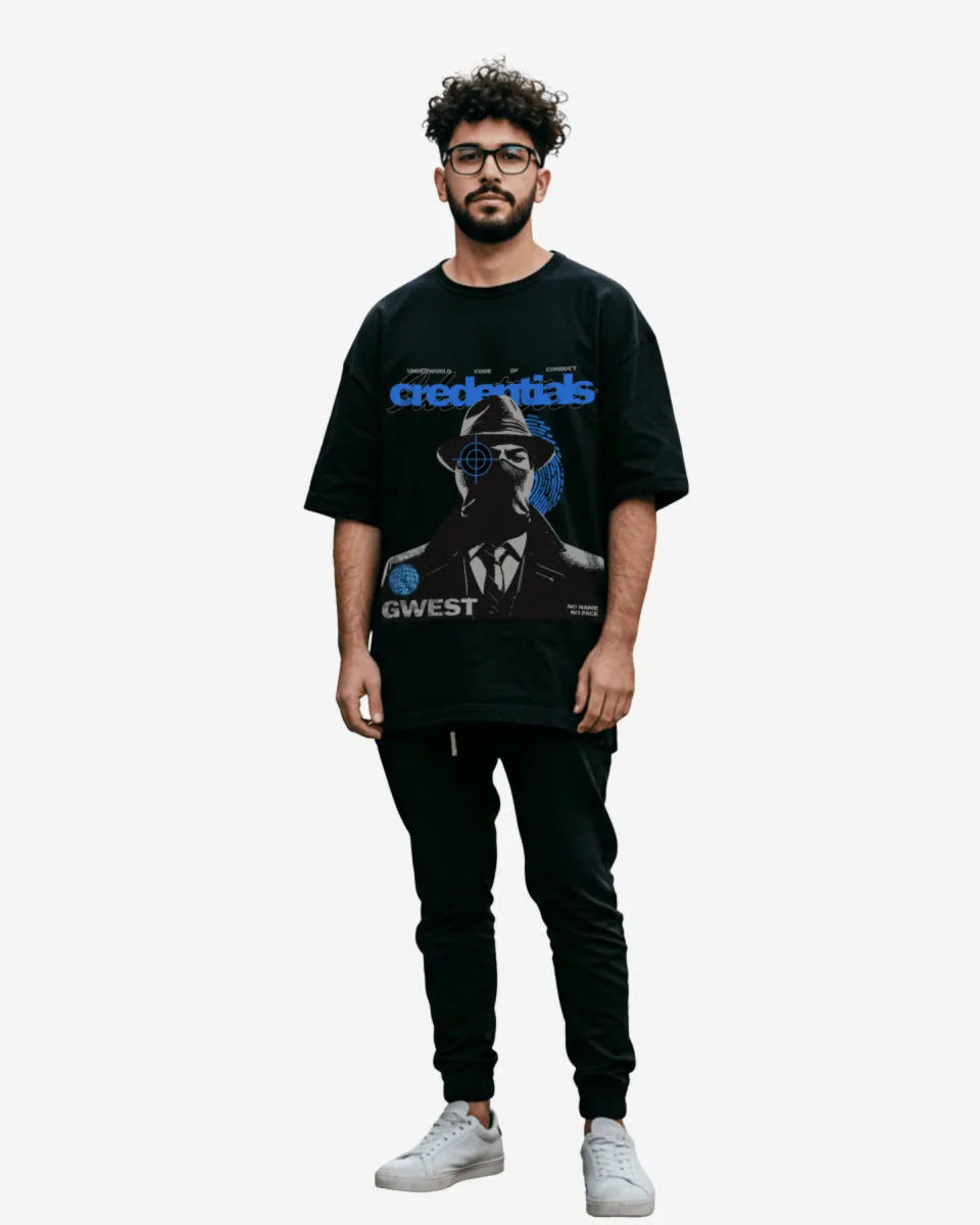 G West Credentials Oversized Men's T-Shirt sold by Zulily product image thumbnail 4