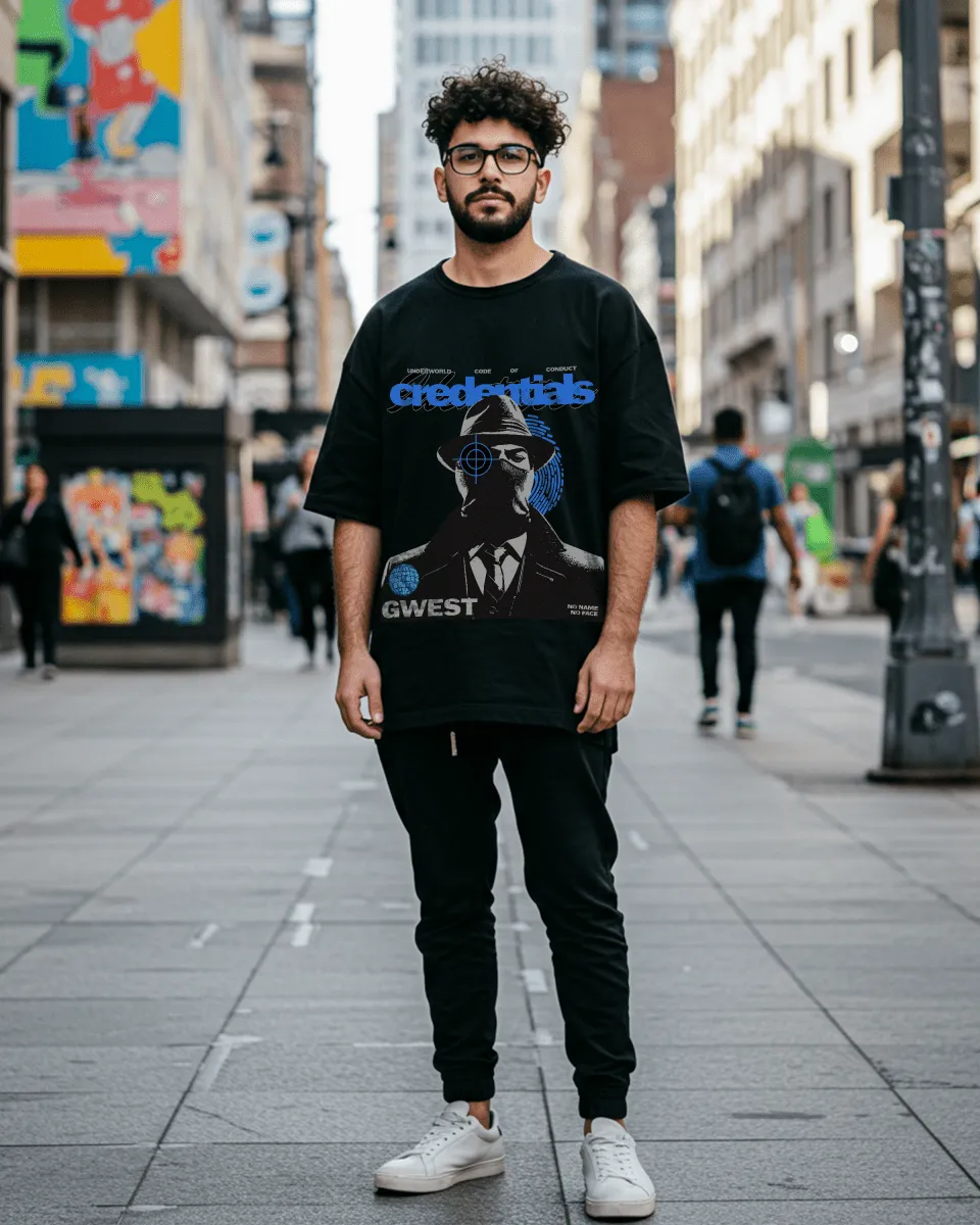 G West Credentials Oversized Men's T-Shirt sold by Zulily product image thumbnail 5