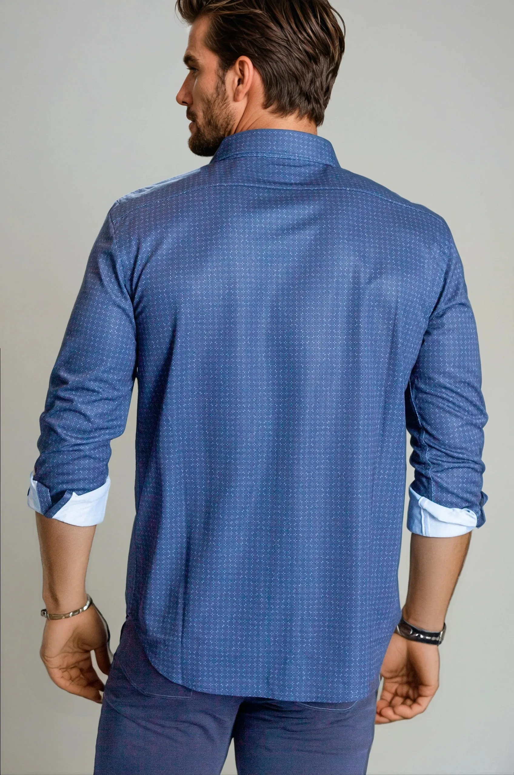 Kensington Long Sleeve Button-Down Tech Shirt sold by Zulily product image thumbnail 4