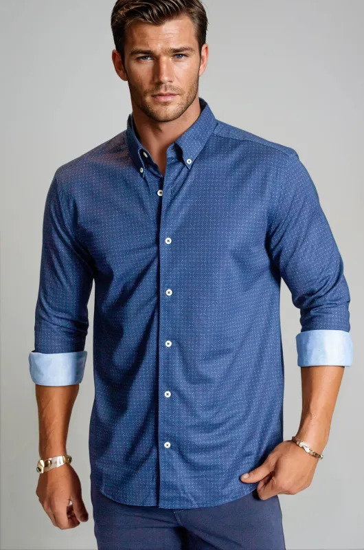 Kensington Long Sleeve Button-Down Tech Shirt made by Zulily