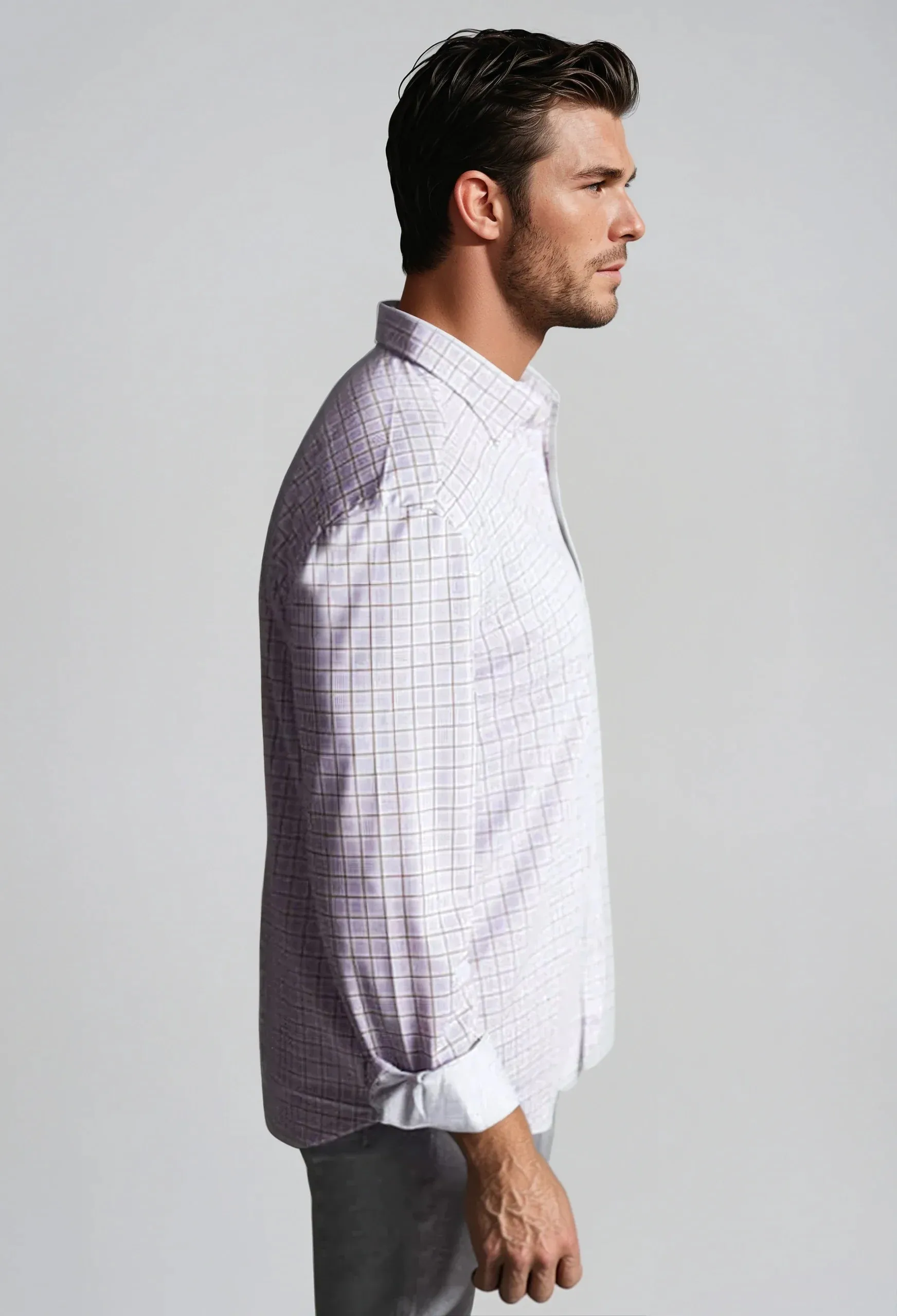 Matt Plaid Long Sleeve Tech Shirt sold by Zulily product image thumbnail 4
