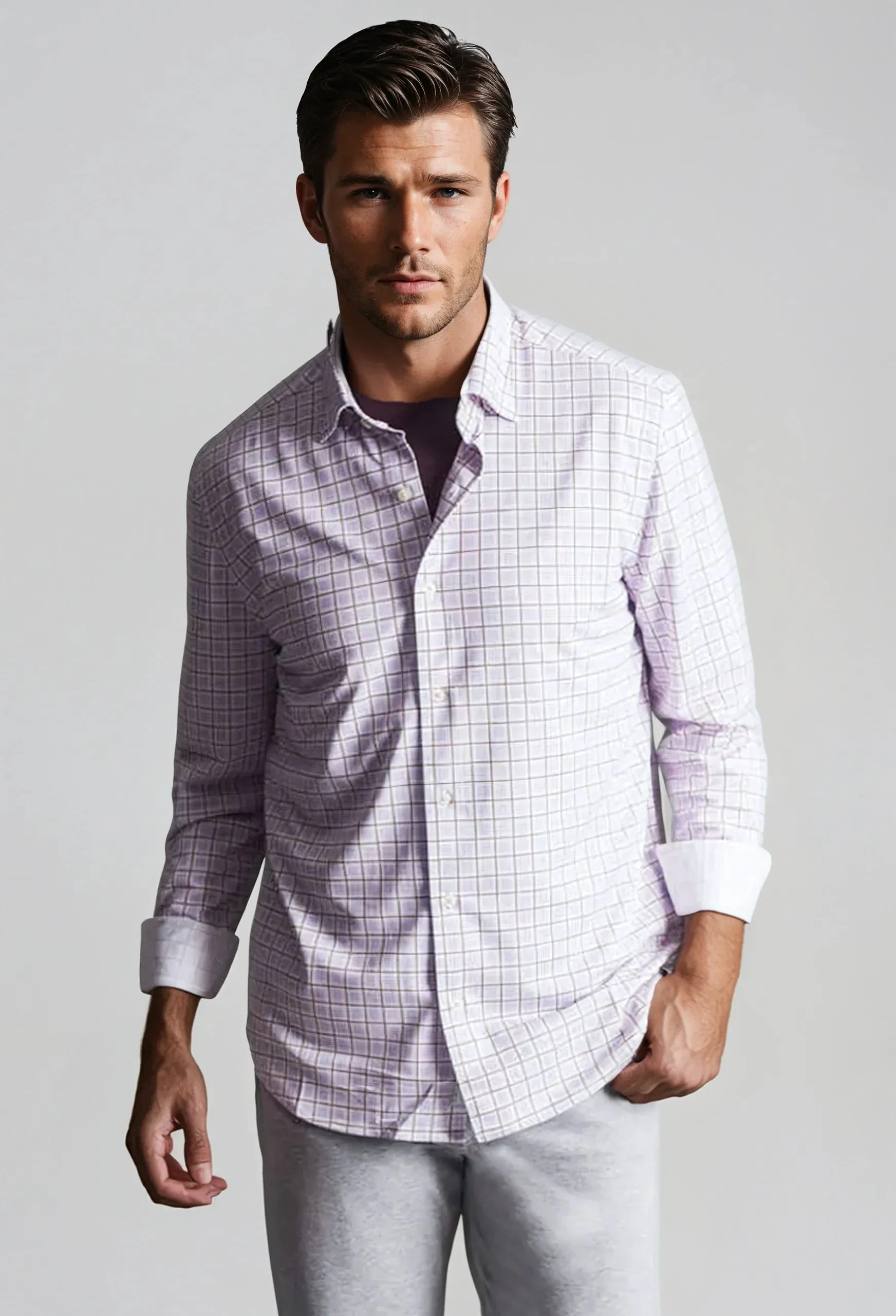 Matt Plaid Long Sleeve Tech Shirt sold by Zulily