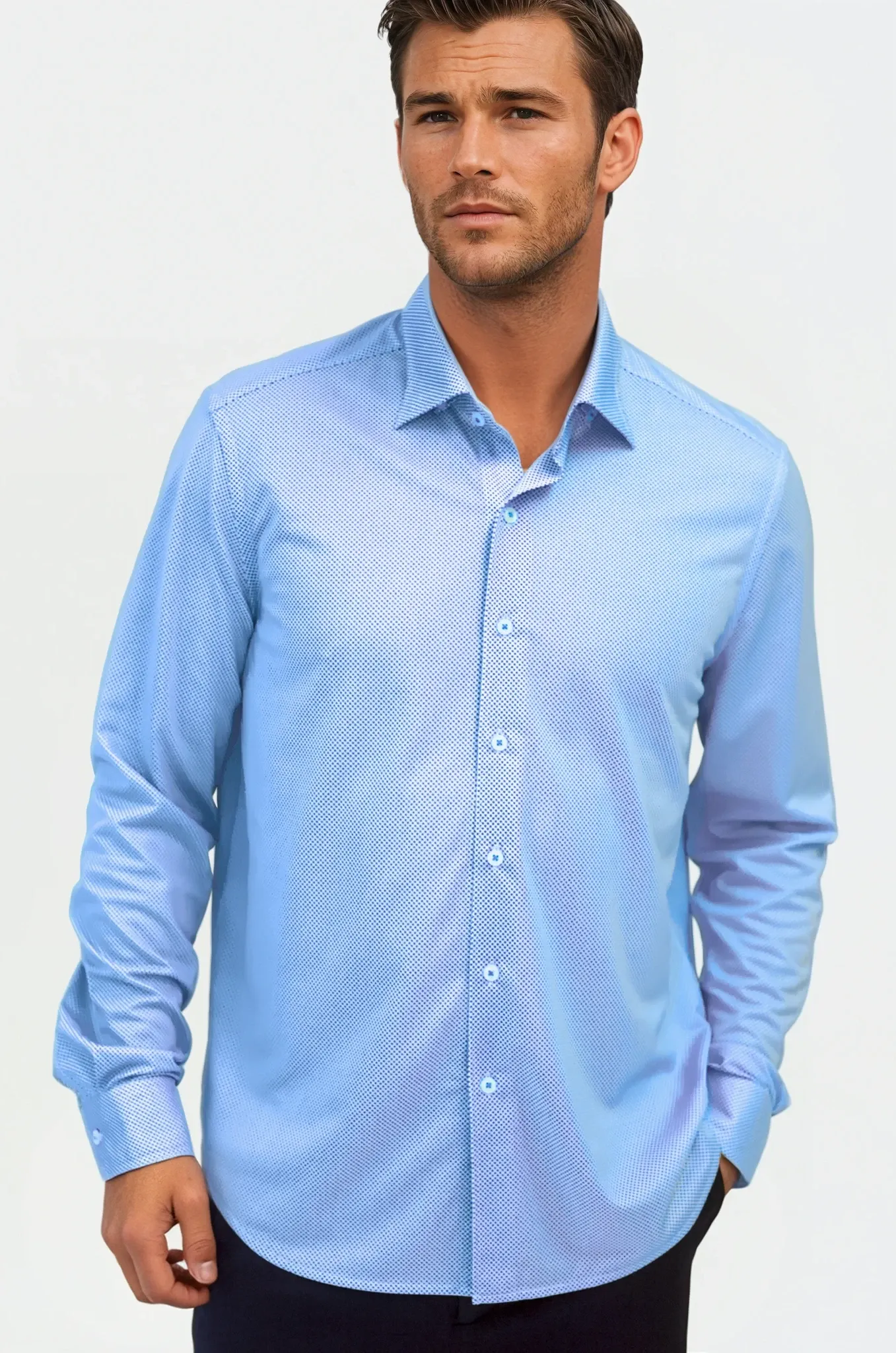 Studio Dot Long Sleeve Tech Shirt - Blue sold by Zulily product image thumbnail 3