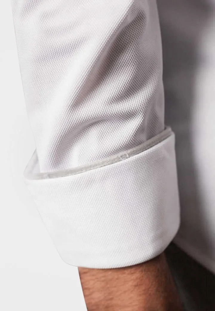 Classic White Long Sleeve Button Down Tech Shirt sold by Zulily product image thumbnail 3