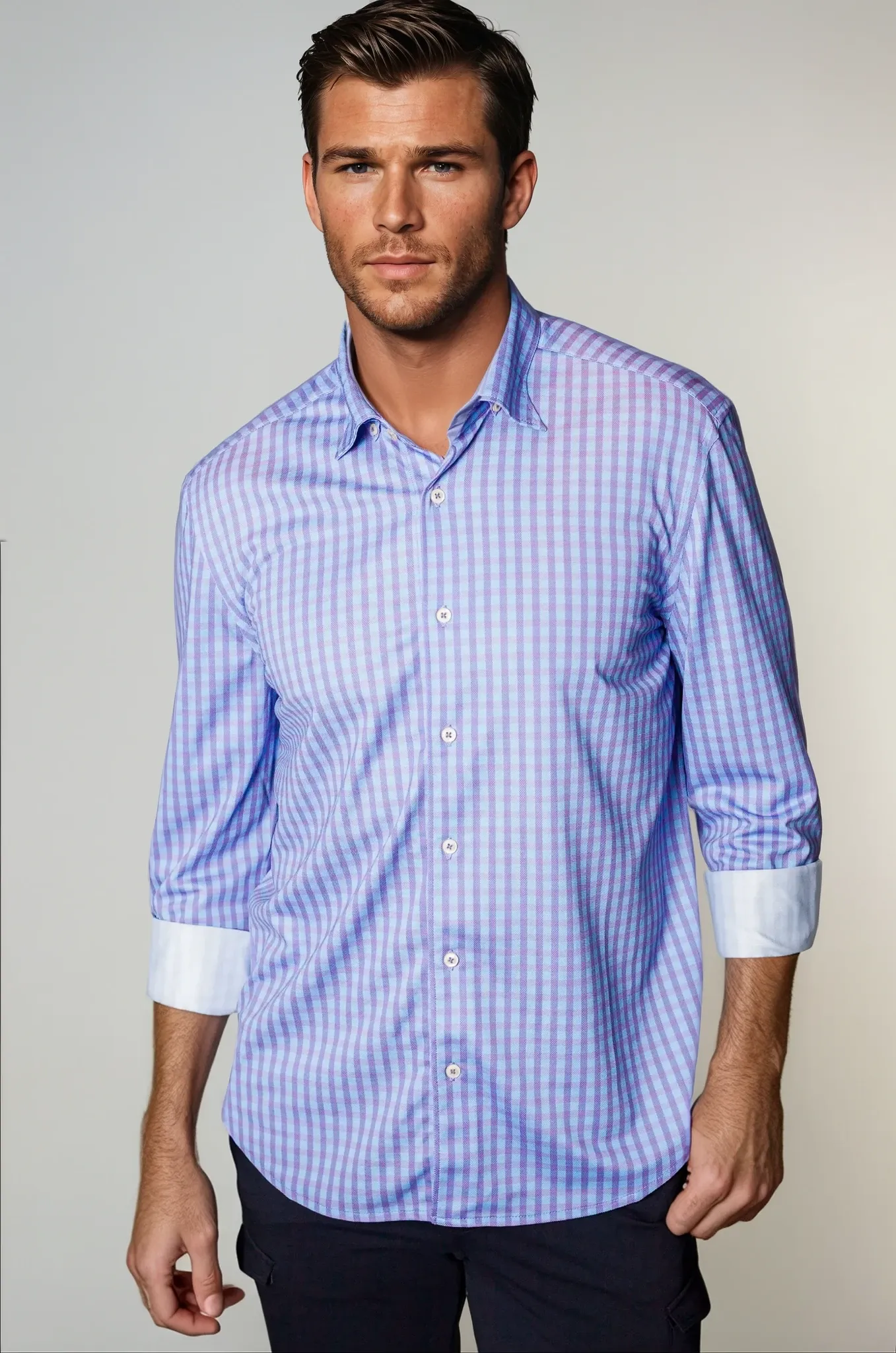 Avant Check Long Sleeve Tech Shirt sold by Zulily
