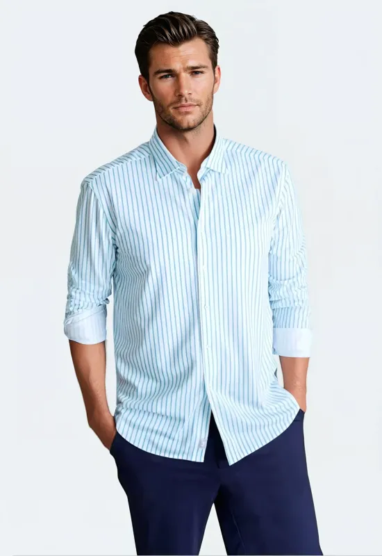 Corsica Stripe Long Sleeve Tech Shirt made by Zulily