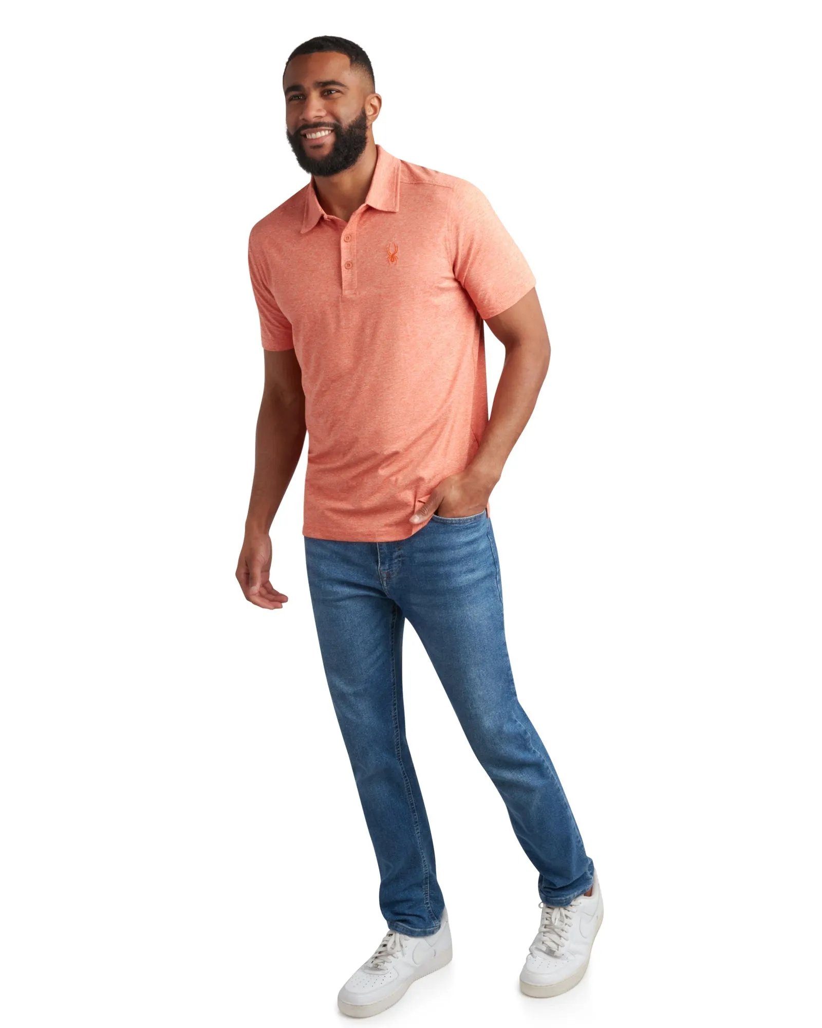 Men's Short Sleeve Jersey Polo - Burnt Orange sold by Zulily product image thumbnail 3