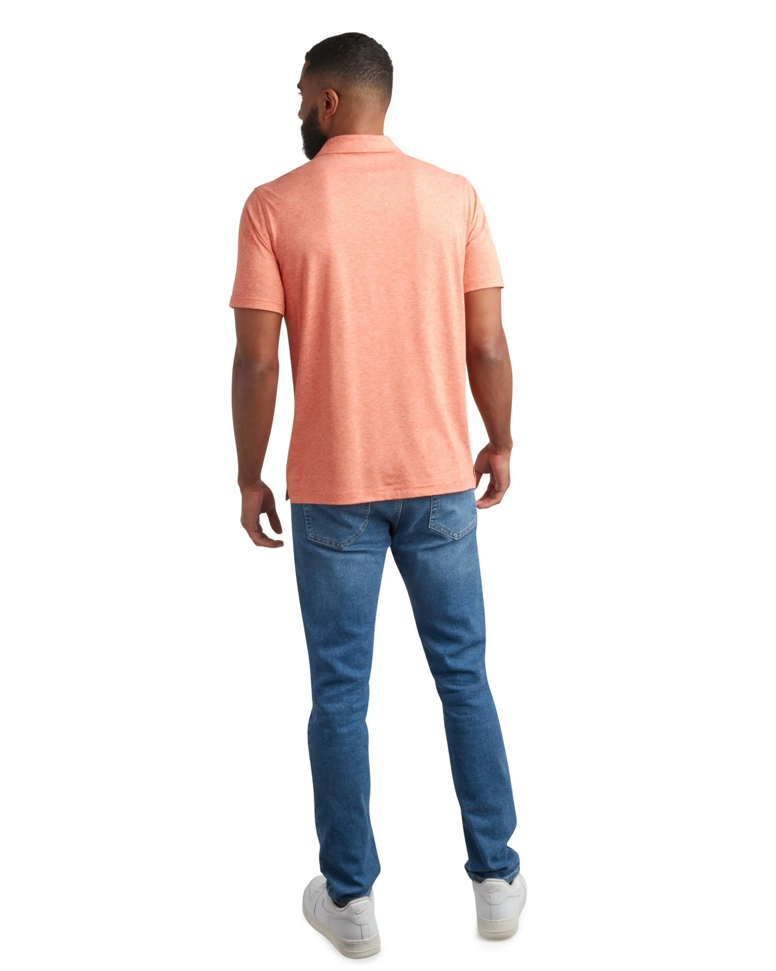 Men's Short Sleeve Jersey Polo - Burnt Orange sold by Zulily product image thumbnail 2