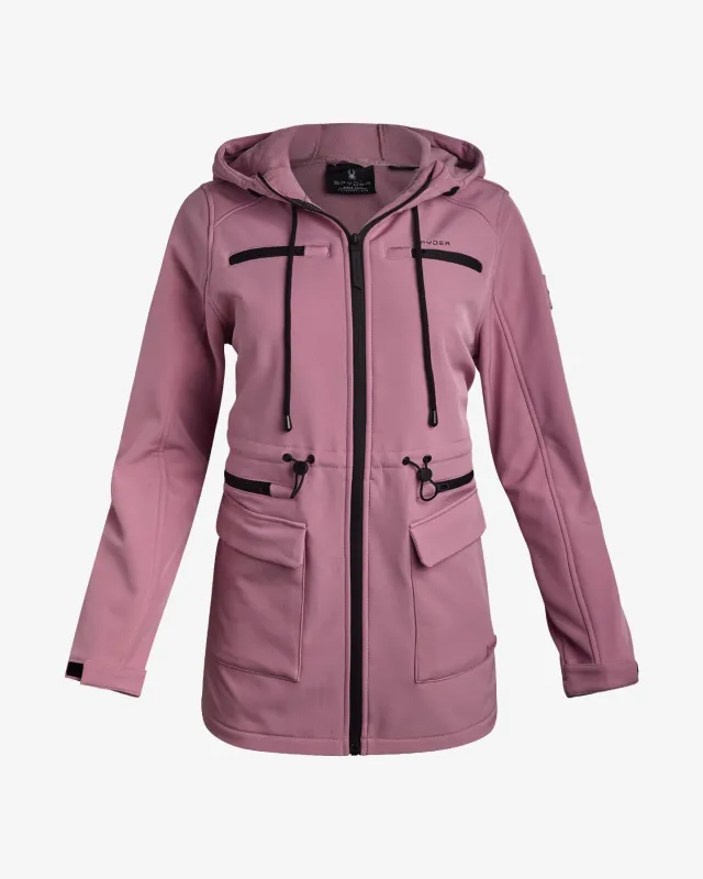 Women's Long Softshell Jacket - Ashen Lilac made by Spyder