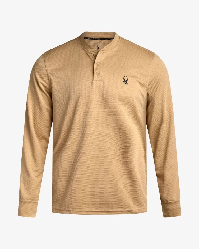 Men's Long Sleeve Thermal Henley - Sand made by Spyder