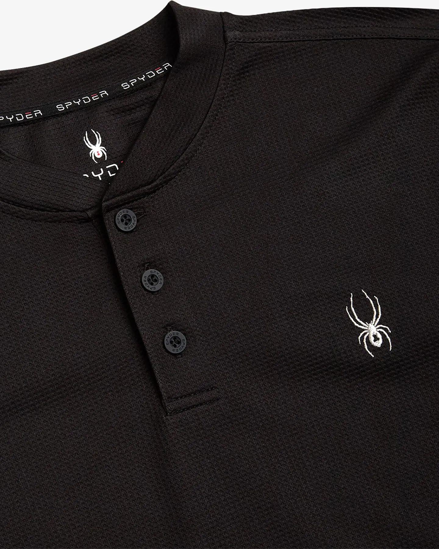 Men's Long Sleeve Thermal Henley - Black sold by Zulily product image thumbnail 5