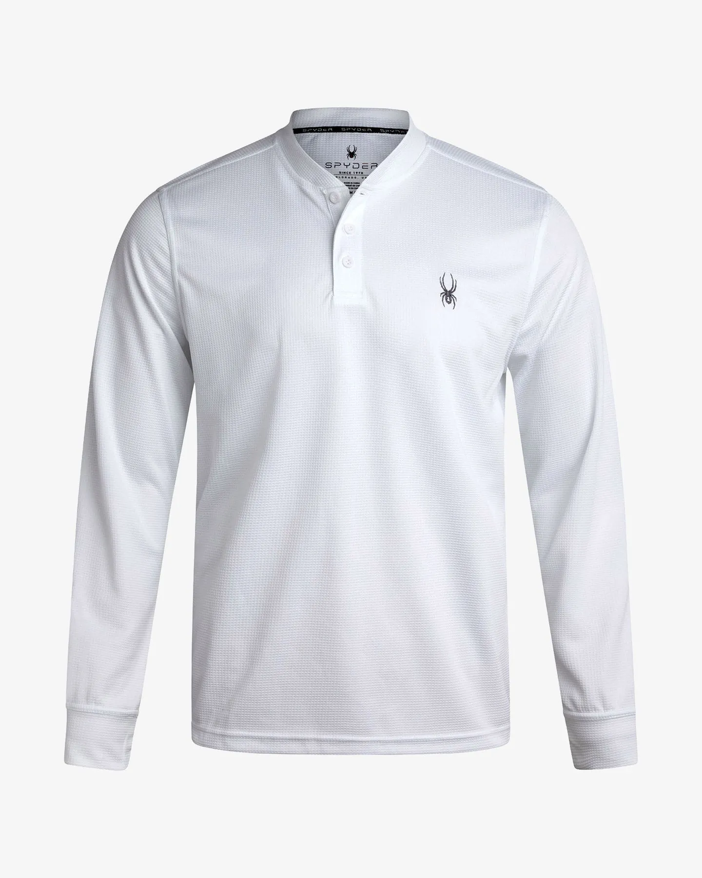 Men's Long Sleeve Thermal Henley - White sold by Zulily