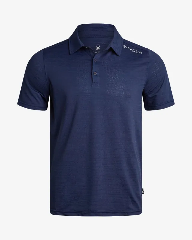 Men's Short Sleeve Jacquard - Navy made by Spyder