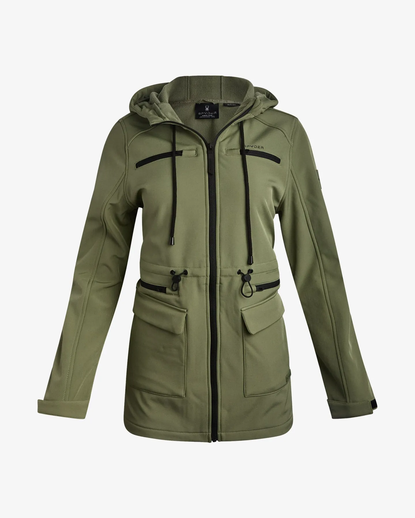 Women's Long Softshell Jacket - Sage sold by Zulily