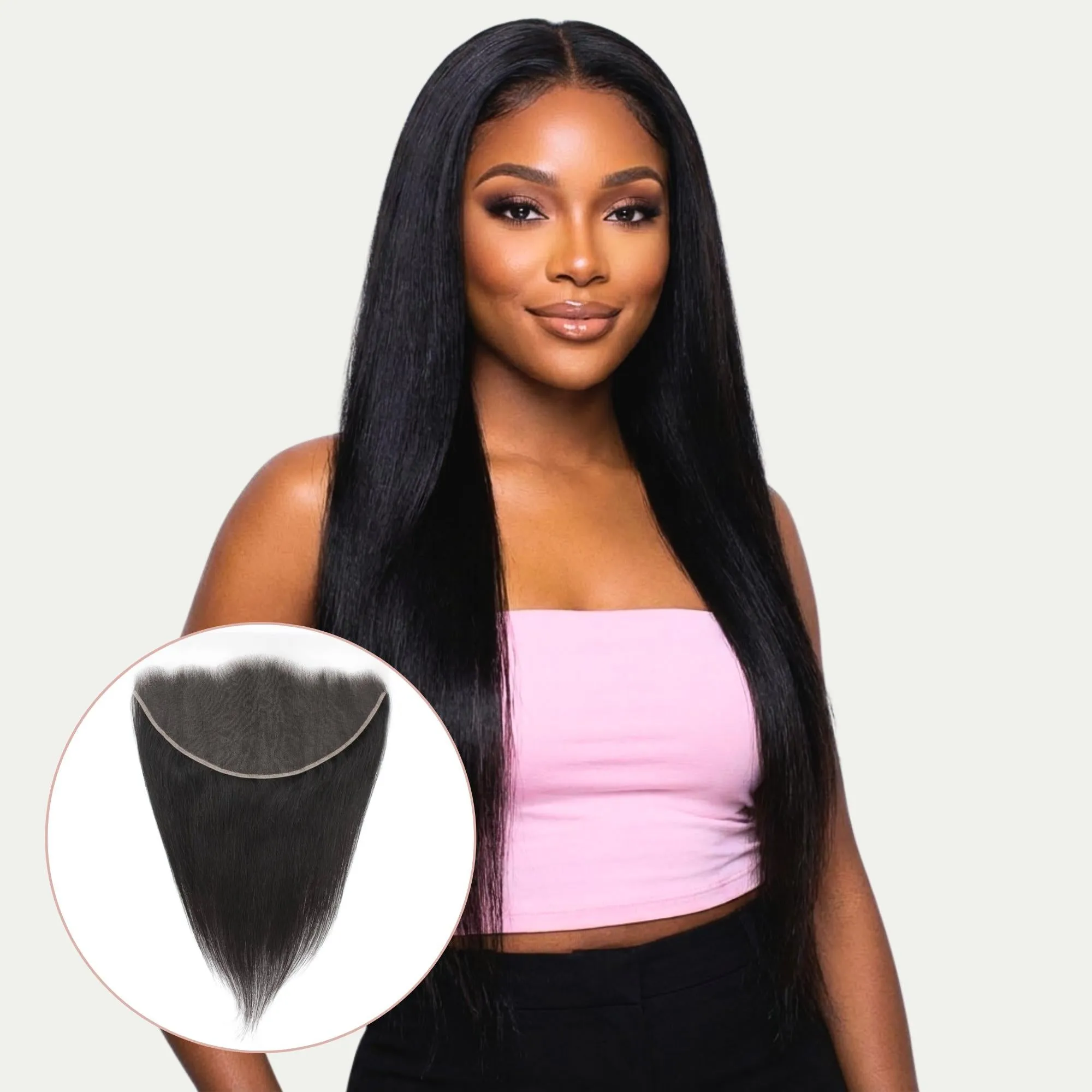Straight 13x6 HD Lace Human Hair Frontal sold by Zulily