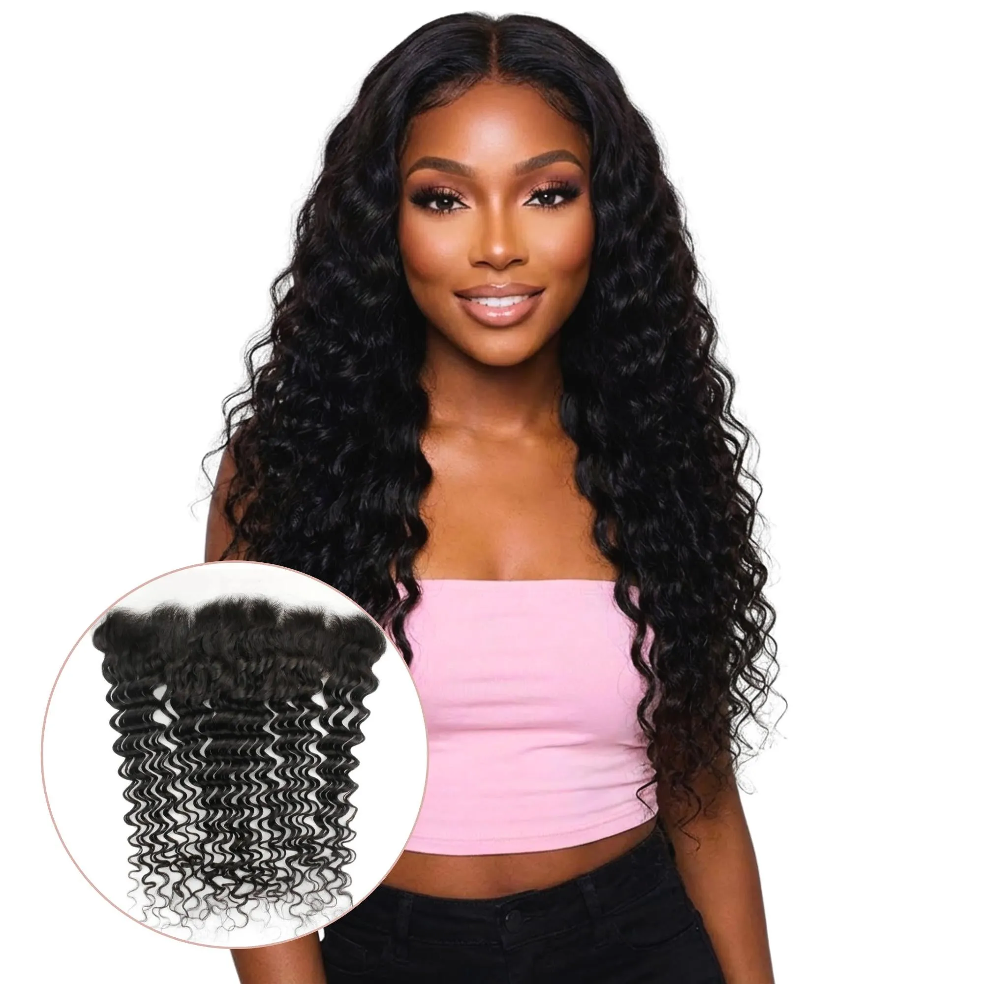Deep Wave 13x4 HD Lace Human Hair Frontal sold by Zulily