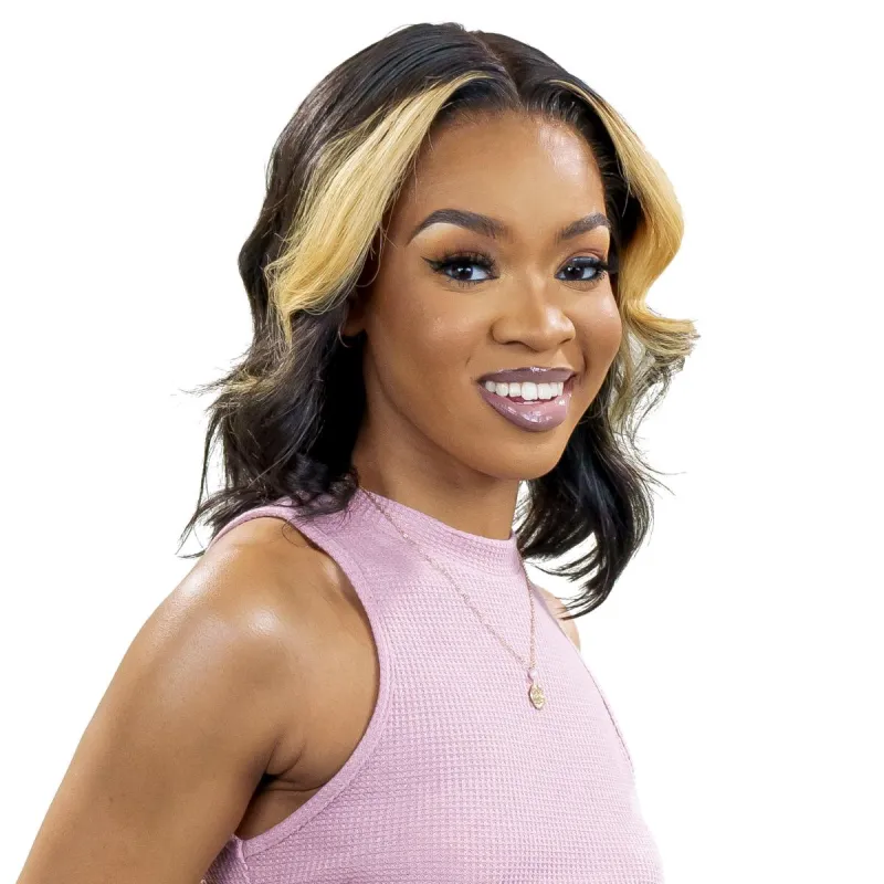 Honeycomb 13x4 Transparent Lace Front 100% Human Hair Bob Wig made by Private Label
