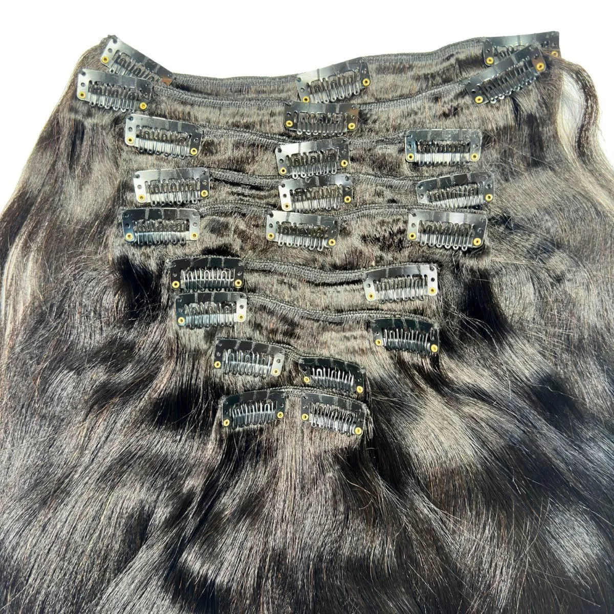 Yaki Straight Clip-In 100% Human Hair Extensions sold by Zulily product image thumbnail 3