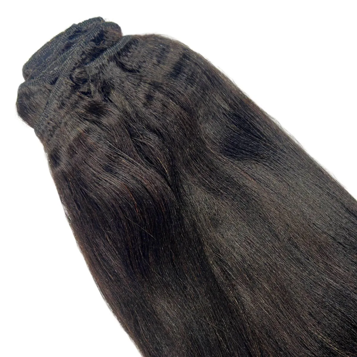 Yaki Straight Clip-In 100% Human Hair Extensions sold by Zulily product image thumbnail 2
