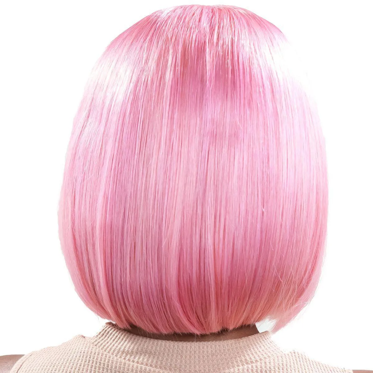Cotton Candy 13x4 Transparent Lace Front 100% Human Hair Bob Wig sold by Zulily product image thumbnail 3