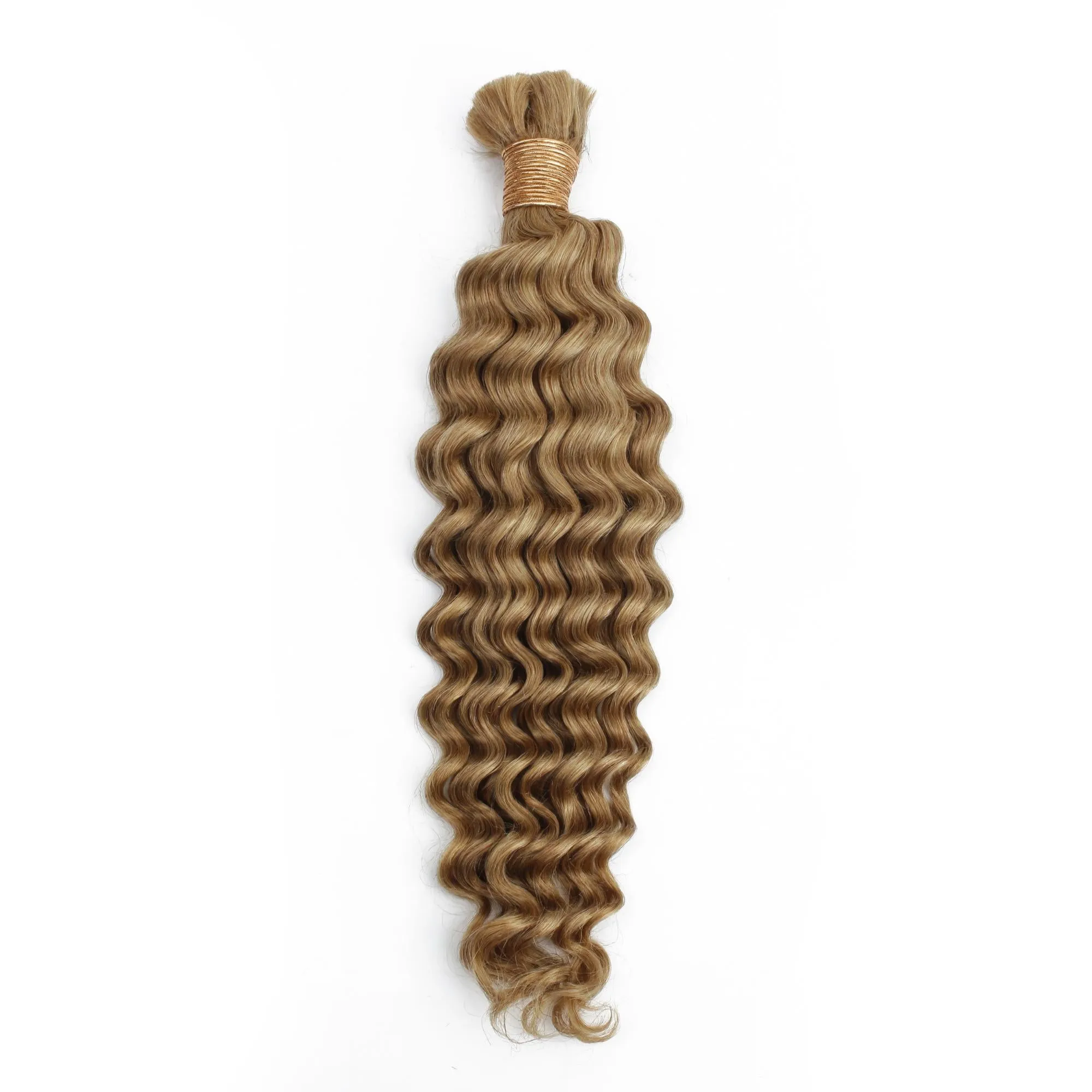 Honey Blonde Deep Wave 27 Bulk 100% Human Braiding Hair sold by Zulily product image thumbnail 4