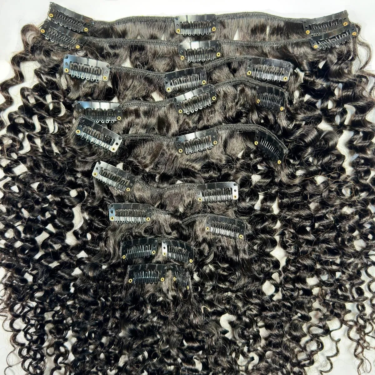 Kinky Curly Clip-In 100% Human Hair Extensions sold by Zulily product image thumbnail 3